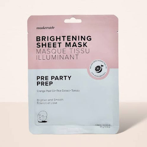 Pre Party Prep Brightening Sheet Mask - Mask - MaskerAide