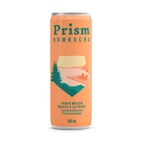 Prism Kombucha Peach Mojito - Drink - Prism Kombucha