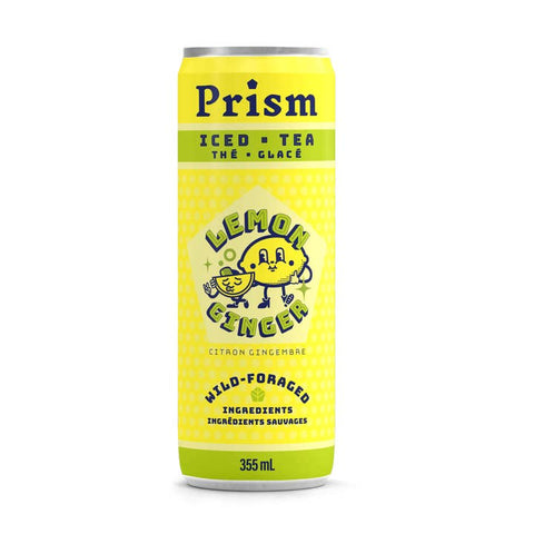 Prism Lemon Ginger Iced Tea - Drink - Prism Kombucha