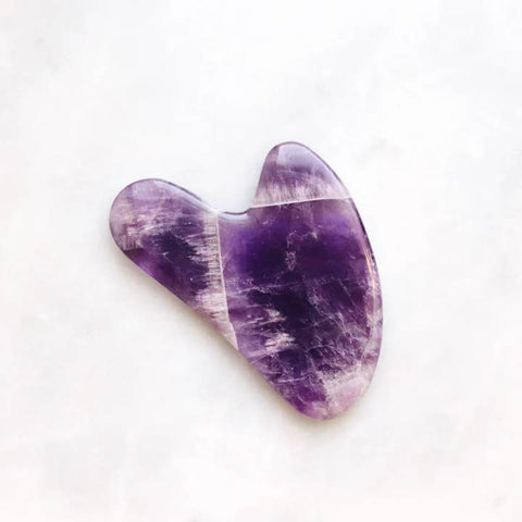 Purple Natural Amethyst Gua Sha - Skin Care - The Local Boom Gift Shop