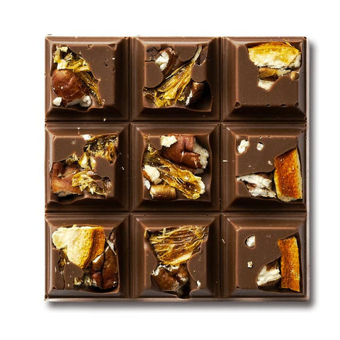 Roasted Pecan & Orange Chocolate Bar - Chocolate - Salt Spring Chocolate