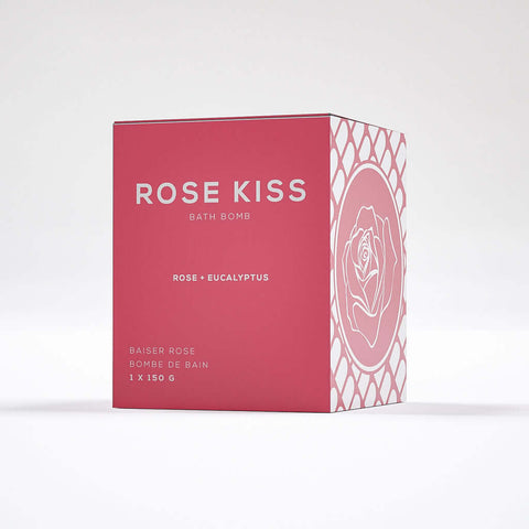Rose Kiss Bath Bomb - Bath Bomb - Bare Skin Bar