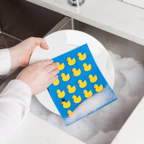 Rubber Duckies Swedish Dishcloth - Cloth - Danica Brands