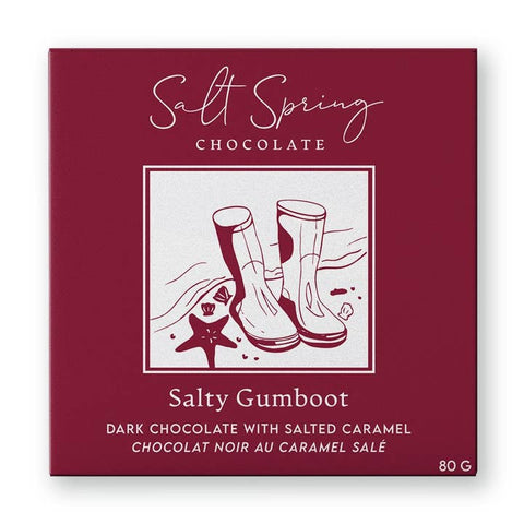 Salty Gumboot Chocolate Caramel Bar - Chocolate - Salt Spring Chocolate