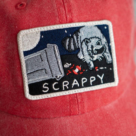 Scrappy Raccoon Sticky Patch - Patches - Stay Home Club