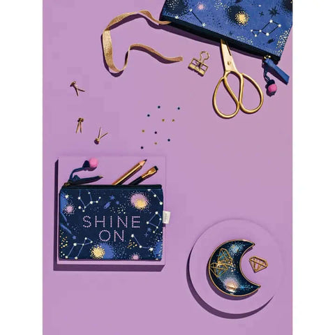 Shine Zipper Pouches Set of 2 - Bag - Danica Brands