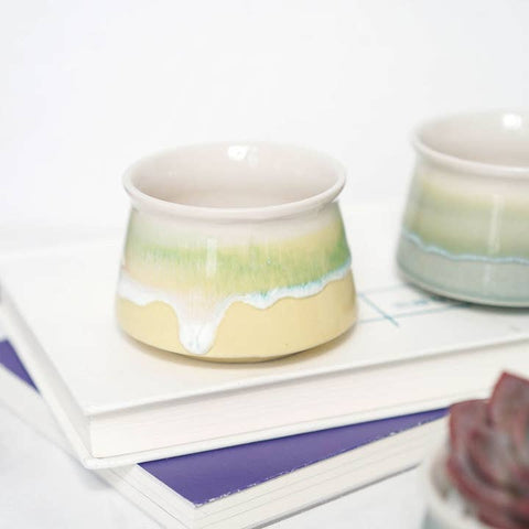 Small Glazed Succulent Planter Pot - Planter - The Local Boom Gift Shop