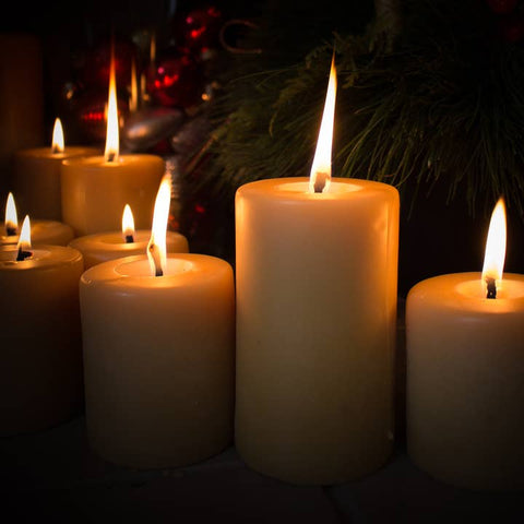 Smooth Pillar Beeswax Candles (Choose Size) - Candle - Lucky Clover Candles
