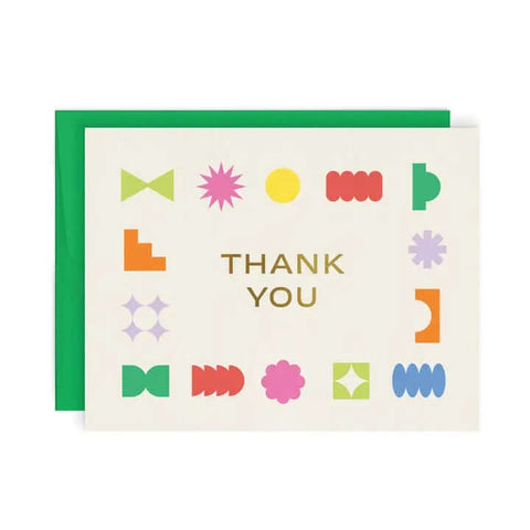 Thank You Geometric Card - Greeting Card - Paperole