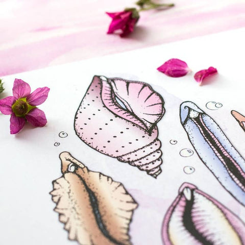 The Vulva Sheshells Art Print - Art Print - Meli TheLover