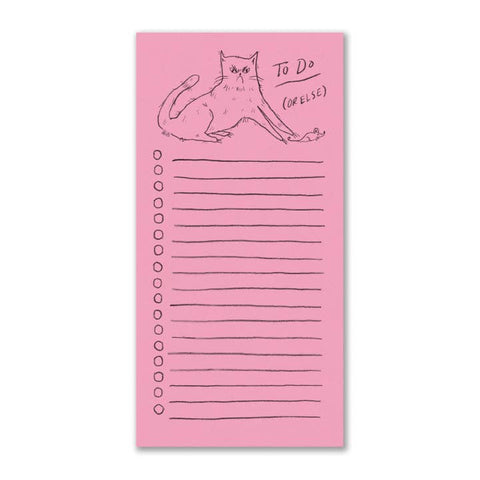 To Do (or Else) Notepad - Notebook - Badger & Burke