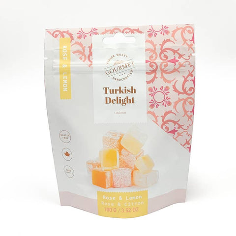 Turkish Delight (Lokum) - Rose & Lemon Flavour - Candy - Fraser Valley Gourmet