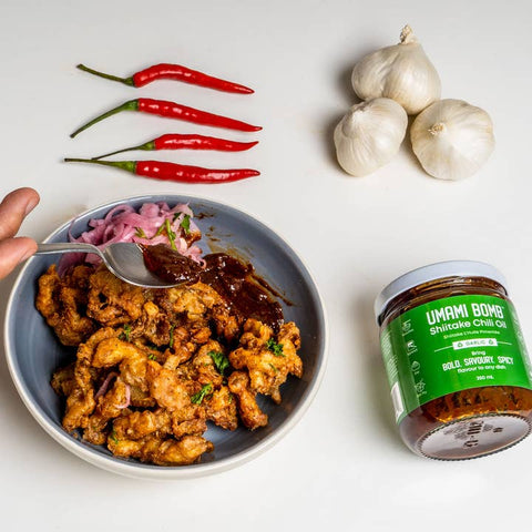Umami Bomb Shiitake Chili Oil (Garlic) - Spread - Vumami Foods