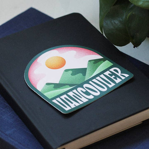Vancouver British Columbia Waterproof Vinyl Sticker - Sticker - Julie Solvstrom Illustration