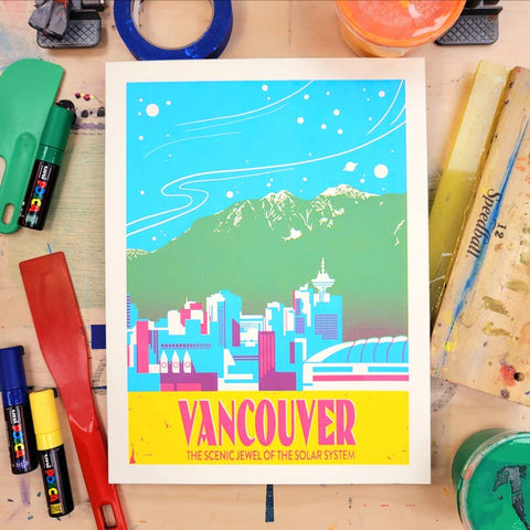 Vancouver Screen Art Print - Art Print - Secret Planet