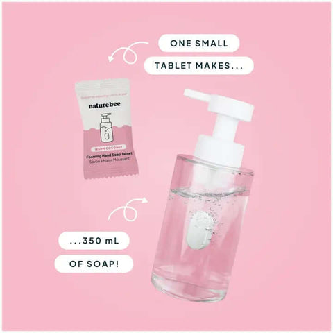 Warm Coconut Foaming Hand Soap Tablet - Hand Soap - Nature Bee