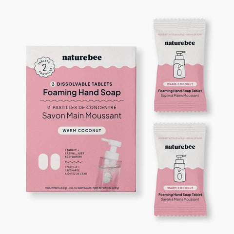 Warm Coconut Foaming Hand Soap Tablet - Hand Soap - Nature Bee