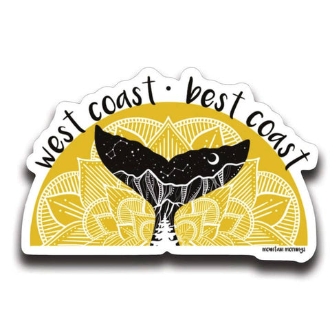 West Coast Best Coast Sticker - Sticker - Mountain Mornings