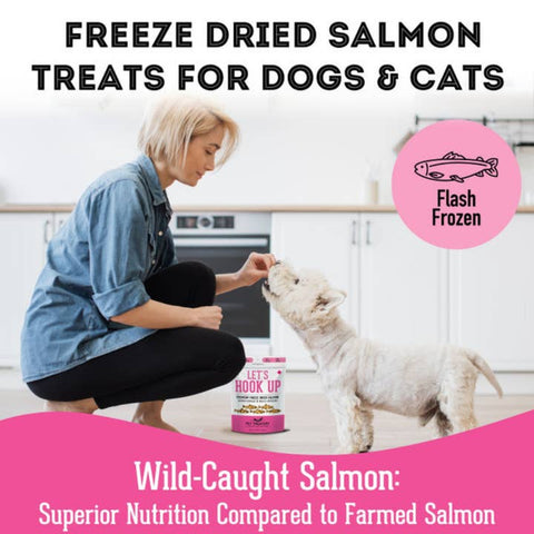 Wild Salmon Freeze-Dried Pet Treats - Dog Food - The Granville Island Pet Treatery