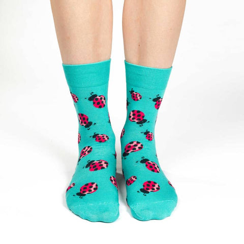 Women's Ladybugs Socks - Socks - Good Luck Sock