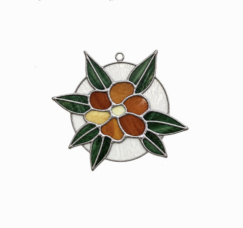 Flowers Stained Glass Ornaments