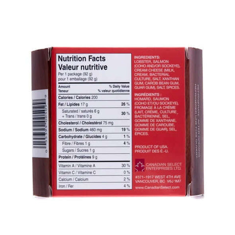 Lobster & Salmon Pate Spread - Food - Canadian Select