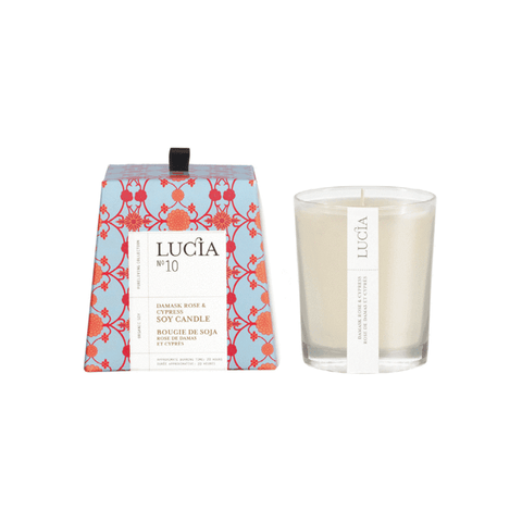 Lucia No.10 Damask Rose & Cypress Candle - Candle - Pure Living