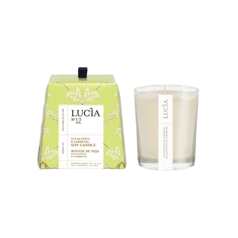 Lucia No.12 Eucalyptus & Gardenia Candle - Candle - Pure Living